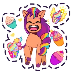 Size: 512x512 | Tagged: safe, derpibooru import, official, sunny starscout, earth pony, pony, g5, image, my little pony: mane merge, png