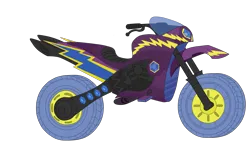 Size: 5400x3317 | Tagged: safe, artist:gmaplay, derpibooru import, indigo zap, sugarcoat, equestria girls, friendship games, image, motocross outfit, motorcycle, no pony, object, png, solo