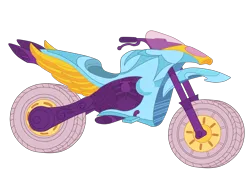 Size: 4904x3505 | Tagged: safe, artist:gmaplay, derpibooru import, rainbow dash, equestria girls, friendship games, image, motorcross, motorcycle, object, png, solo