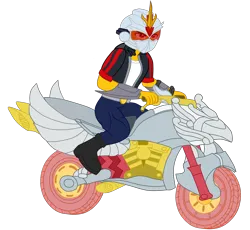 Size: 4000x3677 | Tagged: safe, artist:gmaplay, derpibooru import, oc, oc:saint rider, equestria girls, image, motorcross, motorcycle, png, solo