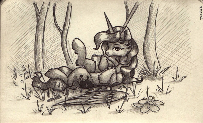 Size: 1360x824 | Tagged: safe, artist:itssim, derpibooru import, princess luna, alicorn, pony, image, jpeg, pencil drawing, traditional art