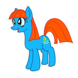Size: 1280x1280 | Tagged: safe, artist:omegaridersangou, derpibooru import, waterfire, earth pony, pony, female, g3, g3 to g4, g4, generation leap, image, png, simple background, solo, transparent background