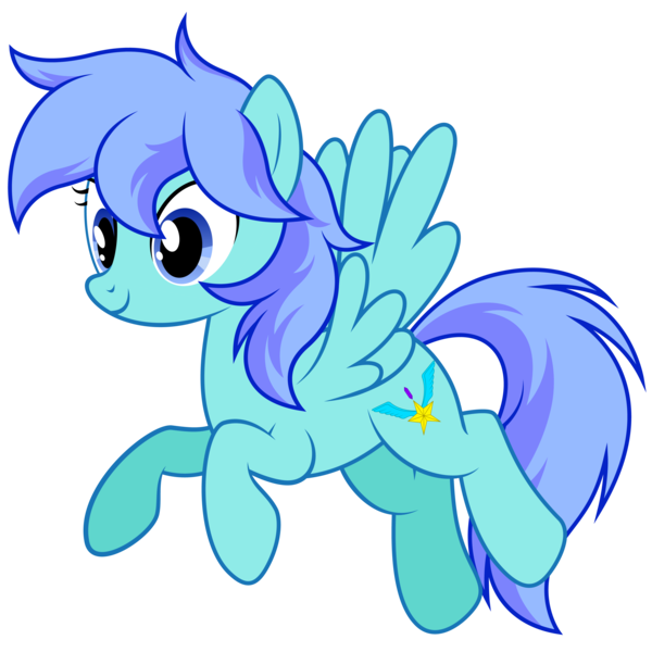 Size: 3438x3438 | Tagged: safe, artist:willow krick, derpibooru import, oc, oc:vallant estrelia, unofficial characters only, pegasus, pony, base used, female, flying, image, mare, pegasus oc, png, simple background, smiling, solo, spread wings, white background, wings