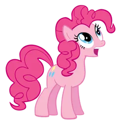 Size: 1024x1022 | Tagged: safe, artist:theaceofspadez, derpibooru import, pinkie pie, earth pony, pony, female, image, mare, open mouth, png, simple background, solo, transparent background, vector