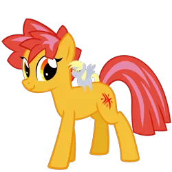 Size: 1215x1215 | Tagged: safe, artist:the smiling pony, derpibooru import, derpy hooves, oc, oc:ciaran, unofficial characters only, earth pony, pony, derpibooru community collaboration, .svg available, 2023 community collab, earth pony oc, female, image, looking at you, mare, plushie, png, simple background, smiling, solo, transparent background, vector
