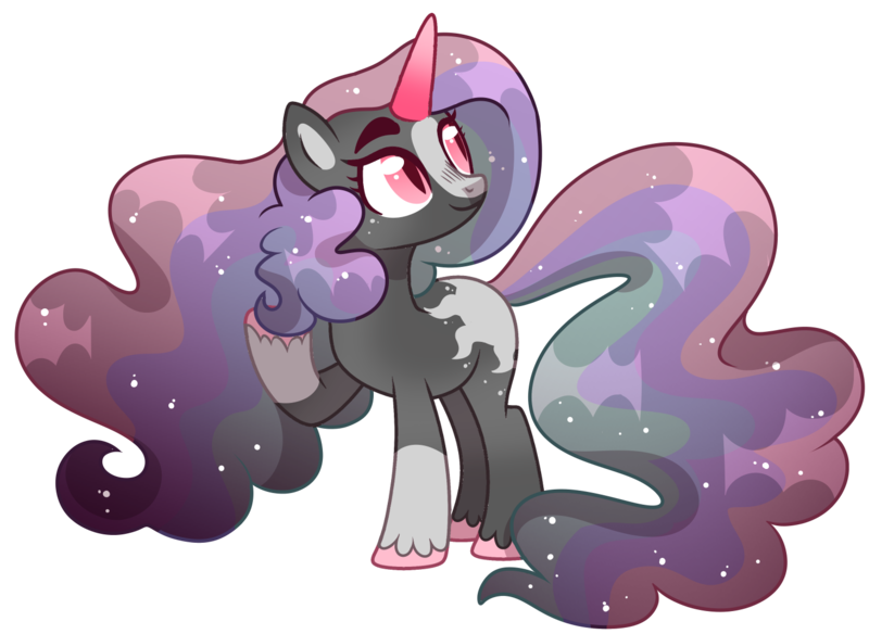 Size: 1484x1083 | Tagged: safe, artist:twilightpriincess, derpibooru import, oc, pony, unicorn, female, image, mare, offspring, parent:king sombra, parent:princess celestia, parents:celestibra, png, simple background, solo, transparent background