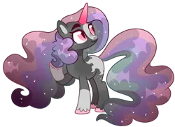 Size: 1484x1083 | Tagged: safe, artist:twilightpriincess, derpibooru import, oc, pony, unicorn, female, image, mare, offspring, parent:king sombra, parent:princess celestia, parents:celestibra, png, simple background, solo, transparent background