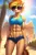 Size: 1536x2304 | Tagged: suggestive, derpibooru import, editor:r-tex1241, machine learning generated, novelai, stable diffusion, spitfire, anthro, pegasus, abs, bra, clothes, crop top bra, denim shorts, female, fitfire, image, muscles, muscular female, png, shorts, signature, solo, sunglasses, underwear, unzipped, wings
