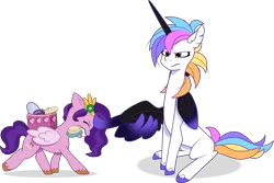 Size: 4335x2892 | Tagged: safe, artist:helenosprime, derpibooru import, pipp petals, oc, oc:helenos, alicorn, pony, brush, female, g5, image, mare, png, simple background, transparent background, wing hands, wings