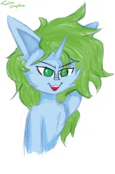 Size: 2017x3036 | Tagged: safe, artist:toxinagraphica, derpibooru import, oc, unicorn, image, png, sketch, smiling, solo