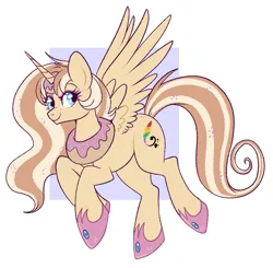 Size: 861x843 | Tagged: safe, artist:lulubell, derpibooru import, oc, oc:lulubell, unofficial characters only, alicorn, alicorn oc, alicornified, donut, food, horn, image, jewelry, png, princess of donuts, race swap, regalia, solo, wings