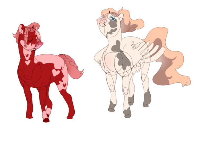 Size: 1224x834 | Tagged: safe, artist:lanternik, derpibooru import, oc, unofficial characters only, earth pony, pegasus, pony, duo, earth pony oc, image, pegasus oc, png, simple background, transparent background, wings