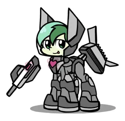 Size: 1301x1258 | Tagged: safe, artist:derp pone, derpibooru import, sandbar, earth pony, pony, armor, aura, derpibooru exclusive, gun, image, levitation, magic, missile, png, power armor, solo, telekinesis, weapon