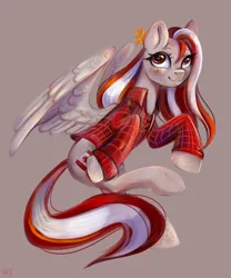 Size: 3000x3600 | Tagged: safe, artist:ske, derpibooru import, oc, unofficial characters only, pegasus, pony, canada, canadian flag, clothes, female, image, leaf, mare, pegasus oc, png, solo, spread wings, wings