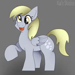 Size: 2000x2000 | Tagged: safe, artist:kaifurry, derpibooru import, derpy hooves, pegasus, pony, :p, cross-eyed, cute, derpabetes, female, folded wings, happy, high res, image, mare, png, solo, tongue out, wings