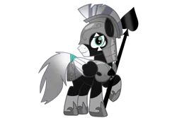 Size: 1200x800 | Tagged: safe, derpibooru import, oc, oc:armor spades, unofficial characters only, pegasus, derpibooru community collaboration, 2023 community collab, armor, image, male, pegasus oc, playing card, png, royal guard, simple background, smiling, smirk, solo, spades, transparent background, wings