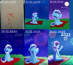 Size: 1024x921 | Tagged: safe, artist:exobass, derpibooru import, minuette, pony, unicorn, fireworks, image, png, pointing, redraw