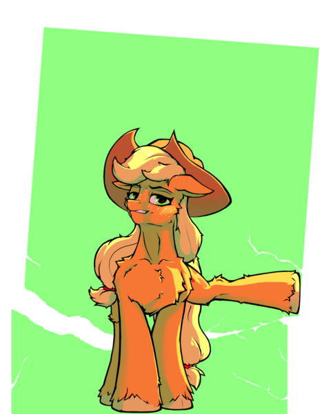 Size: 1400x1800 | Tagged: safe, artist:hc0, derpibooru import, applejack, pony, abstract background, image, png, solo