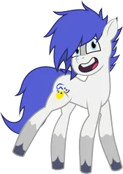 Size: 1384x1968 | Tagged: safe, artist:isaac_pony, derpibooru import, oc, earth pony, pony, derpibooru community collaboration, my little pony: tell your tale, 2023 community collab, cutie mark, g5, hooves, image, male, open mouth, png, show accurate, simple background, smiling, solo, tail, transparent background, vector