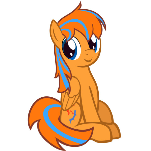 Size: 1186x1186 | Tagged: safe, artist:the smiling pony, derpibooru import, oc, oc:cold front, unofficial characters only, pegasus, pony, .svg available, blue eyes, folded wings, full body, image, looking at you, lying down, male, pegasus oc, png, prone, show accurate, simple background, sitting, smiling, smiling at you, solo, stallion, tail, transparent background, two toned mane, two toned tail, vector, wings