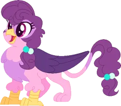 Size: 469x411 | Tagged: safe, artist:gaines, artist:selenaede, derpibooru import, sugar belle, gryphon, base used, female, griffonized, image, png, simple background, solo, species swap, transparent background