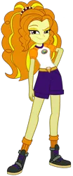 Size: 914x2195 | Tagged: safe, artist:ajosterio, derpibooru import, adagio dazzle, equestria girls, camp everfree outfits, female, image, png, simple background, solo, transparent background, vector