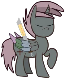 Size: 1397x1660 | Tagged: safe, artist:knife smile, derpibooru import, oc, oc:antumbra, unofficial characters only, alicorn, fimtale, image, png, simple background, solo, sword, transparent background, weapon