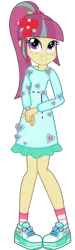 Size: 1115x3721 | Tagged: safe, artist:ajosterio, derpibooru import, sour sweet, equestria girls, equestria girls series, festival looks, spoiler:eqg series (season 2), clothes, cute, dress, female, flower, heart, image, legs, looking up, png, rose, shoes, simple background, smiling, socks, sourbetes, transparent background