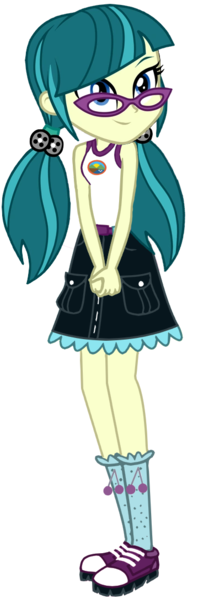 Size: 359x1090 | Tagged: safe, artist:ajosterio, derpibooru import, juniper montage, equestria girls, legend of everfree, camp everfree, camp everfree logo, camp everfree outfits, clothes, clothes swap, cute, female, glasses, image, junibetes, legs, png, pockets, ponytails, shirt, shoes, simple background, skirt, sleeveless, smiling, socks, solo, transparent background