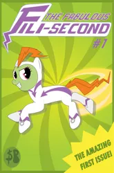 Size: 2063x3132 | Tagged: safe, artist:prixy05, derpibooru import, fili-second, earth pony, pony, comic, cover, image, png, power ponies, solo