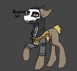 Size: 2685x2480 | Tagged: safe, artist:hrabiadeblacksky, derpibooru import, oc, oc:ghost, oc:simon "ghost" riley, unofficial characters only, earth pony, pony, call of duty, call of duty: modern warfare 2, clothes, cod, image, m2, male, mask, png, shadow, solo, stallion, weight of skeleton