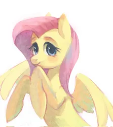 Size: 1830x2048 | Tagged: safe, artist:hichieca, derpibooru import, fluttershy, pegasus, pony, image, jpeg, simple background, solo, white background