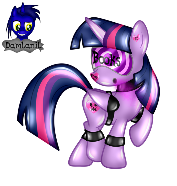 Size: 2590x2719 | Tagged: safe, artist:damlanil, derpibooru import, twilight sparkle, twilight sparkle (alicorn), alicorn, latex pony, original species, pony, bdsm, bondage, bound wings, bracelet, close-up, clothes, collar, encasement, female, gas mask, hazmat pony drone, hazmat suit, heart, horn, hypnosis, image, jewelry, latex, living latex, mare, mask, mind control, png, raised hoof, restrained, rubber, rubber drone, rubber suit, shiny, shiny mane, show accurate, simple background, solo, story, story included, transformation, transparent background, vector, visor, wings