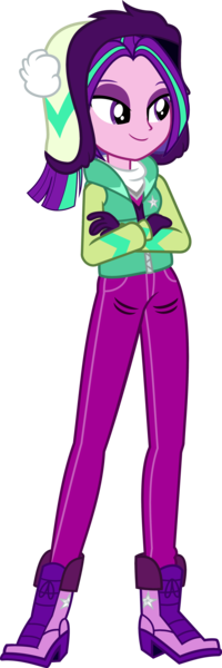 Size: 2000x6015 | Tagged: safe, artist:ajosterio, derpibooru import, aria blaze, equestria girls, equestria girls series, holidays unwrapped, spoiler:eqg series (season 2), ariabetes, boots, clothes, clothes swap, crossed arms, cute, female, gloves, hat, image, long sleeves, pants, png, shoes, simple background, solo, transparent background, winter hat, winter outfit, zipper