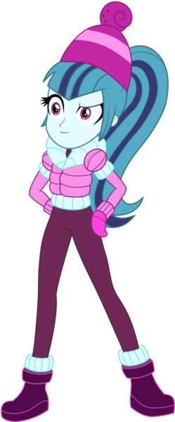 Size: 1280x3087 | Tagged: safe, artist:ajosterio, derpibooru import, sonata dusk, equestria girls, equestria girls series, holidays unwrapped, spoiler:eqg series (season 2), beanie, boots, clothes, clothes swap, cute, female, gloves, hand on hip, hat, image, long sleeves, pants, png, shoes, simple background, socks, solo, sonatabetes, transparent background, winter outfit