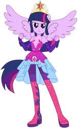 Size: 1280x2085 | Tagged: safe, artist:ajosterio, derpibooru import, twilight sparkle, equestria girls, equestria girls series, clothes swap, image, png, ponied up, simple background, solo, super ponied up, transparent background