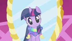 Size: 1280x720 | Tagged: safe, derpibooru import, screencap, twilight sparkle, pony, unicorn, season 1, the ticket master, cute, head tilt, image, jpeg, looking at you, solo, twiabetes, unicorn twilight