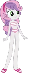 Size: 1280x3271 | Tagged: safe, artist:ajosterio, derpibooru import, sweetie belle, equestria girls, bikini, bikini bottom, bikini top, clothes, clothes swap, hairband, image, legs, png, sandals, simple background, sleeveless, smiling, solo, swimsuit, transparent background