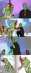 Size: 448x1024 | Tagged: safe, artist:anonymous, derpibooru import, autumn afternoon, forest fall, pumpkin smoke, oc, oc:anon, comic, image, kissing, male, meme, png, ponified meme, trap, water bottle