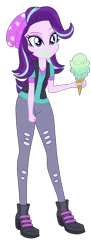 Size: 1600x4398 | Tagged: safe, artist:gmaplay, derpibooru import, starlight glimmer, human, equestria girls, mirror magic, spoiler:eqg specials, beanie, clothes, eyebrows, female, fist, grin, hat, high res, image, png, simple background, smiling, solo, torn clothes, transparent background