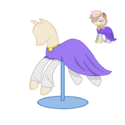 Size: 1080x1080 | Tagged: safe, artist:fluttershy_mop, derpibooru import, oc, oc:rosy gleam, pony, unicorn, pony town, asriel dreemurr, clothes, dress, image, mannequin, png, simple background, theyellowfeather, undertale