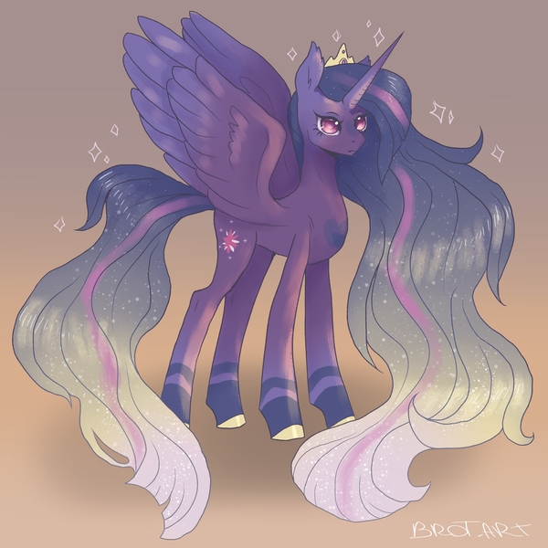 Size: 2048x2048 | Tagged: safe, artist:brot-art, derpibooru import, twilight sparkle, alicorn, pony, future twilight, image, jpeg