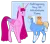 Size: 1280x1124 | Tagged: safe, artist:s0ftserve, derpibooru import, ponified, alicorn, dog, pony, adventure time, amputee, crossover, februpony, finn the human, image, jake the dog, looking at each other, png, princess bubblegum