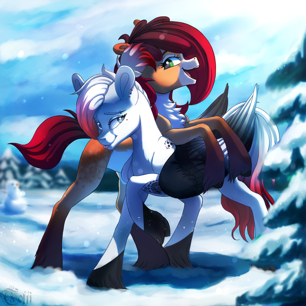 Size: 1700x1700 | Tagged: safe, artist:runettamontbelle, derpibooru import, oc, pegasus, image, jpeg, my little pony, pegasus oc, snow, wings, winter