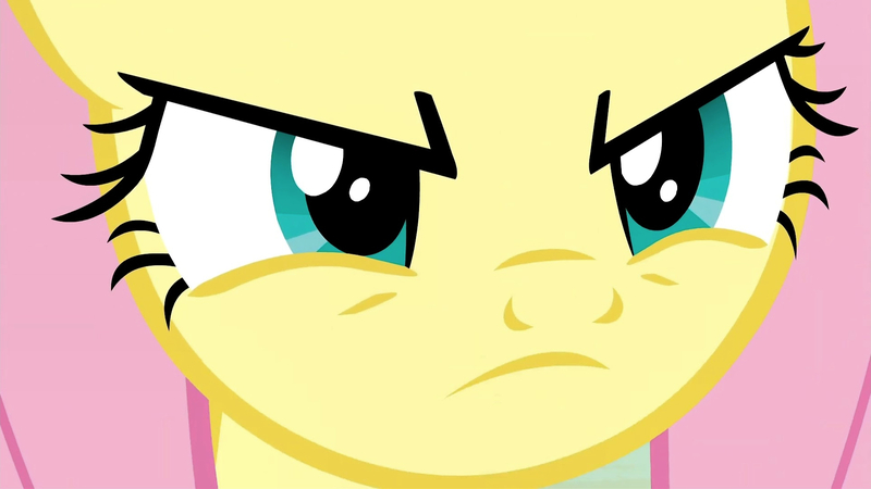 Size: 1920x1080 | Tagged: safe, derpibooru import, screencap, fluttershy, pegasus, pony, season 9, sweet and smoky, spoiler:s09, angry, badass, close-up, don't mess with fluttershy, female, flutterbadass, image, jpeg, mare, narrowed eyes, solo, solo female, solo focus