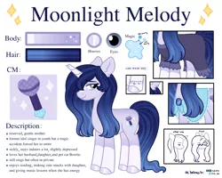 Size: 4000x3200 | Tagged: safe, artist:pink-pone, derpibooru import, oc, oc:moonlight melody, pony, unicorn, clothes, dress, female, image, mare, png, reference sheet, solo