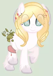 Size: 600x864 | Tagged: safe, artist:yulianapie26, derpibooru import, oc, unofficial characters only, earth pony, pony, earth pony oc, eye clipping through hair, eyelashes, image, png, raised hoof, simple background, solo, unshorn fetlocks