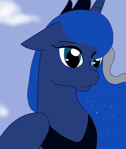 Size: 600x704 | Tagged: safe, artist:lightybulb, derpibooru import, princess luna, alicorn, pony, series:arc 1, image, jpeg, solo