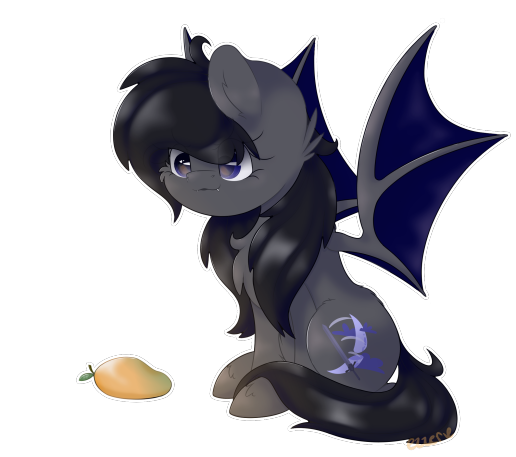 Size: 516x457 | Tagged: safe, derpibooru import, oc, oc:midnight blitz, bat pony, image, png, solo