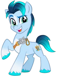 Size: 2100x2800 | Tagged: safe, artist:cheezedoodle96, derpibooru import, hitch trailblazer, earth pony, pony, my little pony: a new generation, .svg available, alternate color palette, badge, blaze (coat marking), coat markings, dreamworks face, facial markings, g5, image, looking at you, male, open mouth, open smile, png, raised eyebrow, raised hoof, sheriff's badge, simple background, smiling, smiling at you, solo, stallion, transparent background, vector, vector trace